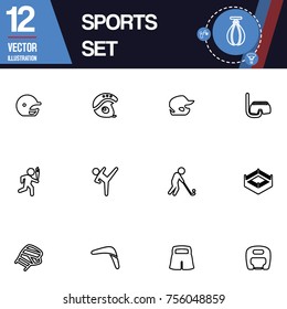 Sport icon vector collection set