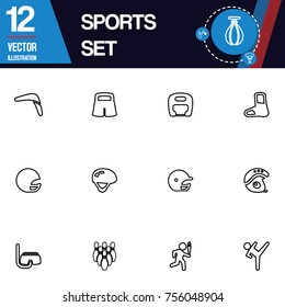 Sport icon vector collection set