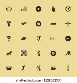 sport icon. sport vector icons set ping pong, archer, billiard ball and basketball ball
