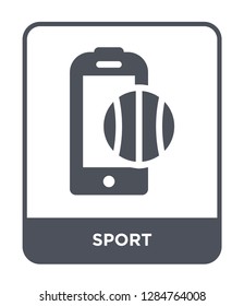 sport icon vector on white background, sport trendy filled icons from Mobile app collection, sport vector illustration