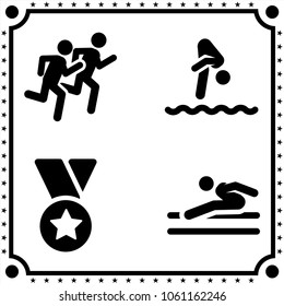 sport icon vector set