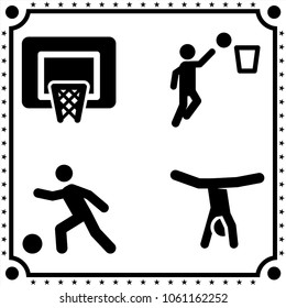 sport icon vector set