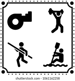 sport icon vector set