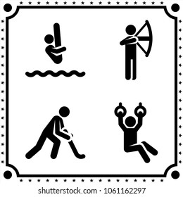 sport icon vector set