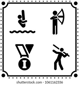 sport icon vector set