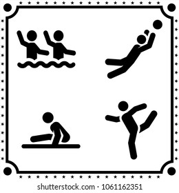 sport icon vector set
