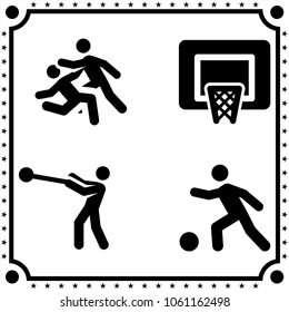 sport icon vector set