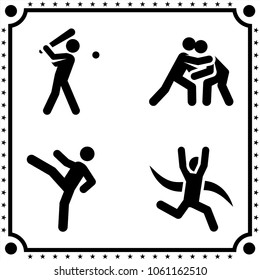 sport icon vector set