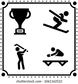 sport icon vector set