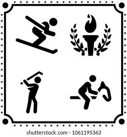 sport icon vector set