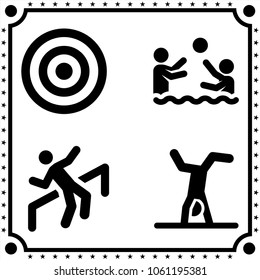 sport icon vector set