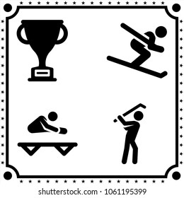 sport icon vector set