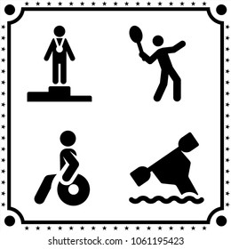 sport icon vector set