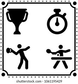 sport icon vector set