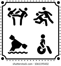 sport icon vector set