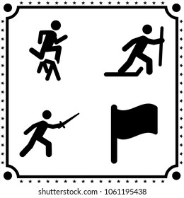 sport icon vector set