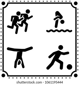 sport icon vector set