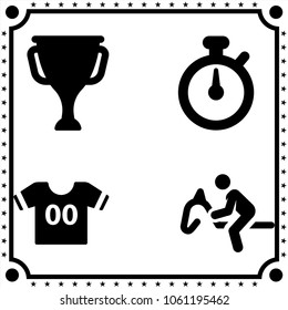sport icon vector set