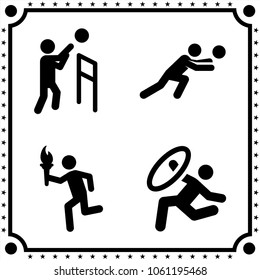 sport icon vector set