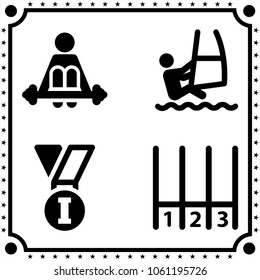sport icon vector set