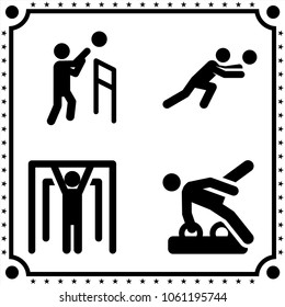 sport icon vector set