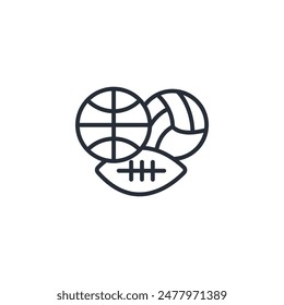 Sport icon. vector.Editable stroke.linear style sign for use web design,logo.Symbol illustration.