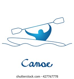 sport icon/logo canoe