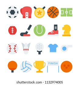 Sport icons in for any purposes. Perfect for website mobile app presentation and any other projects.