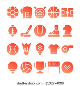 Sport icons in for any purposes. Perfect for website mobile app presentation and any other projects.