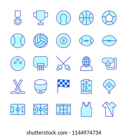 Sport icons in for any purposes. Perfect for website mobile app presentation and any other projects. Suitable for any user interface and user experience.