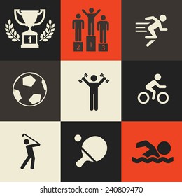 Sport Icons Pack. Vector icons