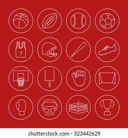 sport icons set