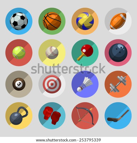 Sport icons set