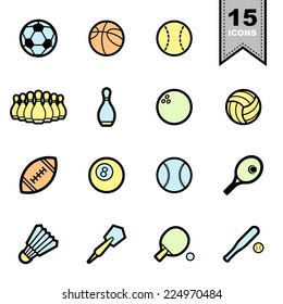 Sport icons set .Illustration eps 10
