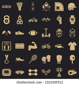 Sport icons set. Simple style of 36 sport vector icons for web for any design