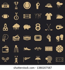 Sport icons set. Simple style of 36 sport vector icons for web for any design
