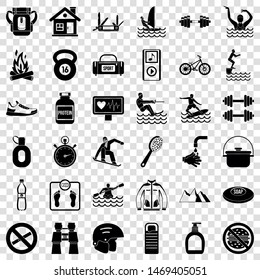 Sport icons set. Simple style of 36 sport vector icons for web for any design