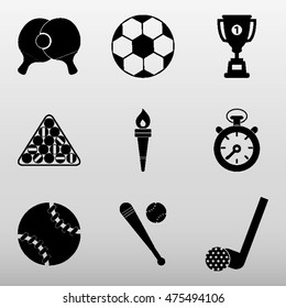 Sport Icons Set Vector Illustration