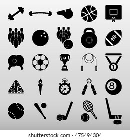Sport Icons Set Vector Illustration