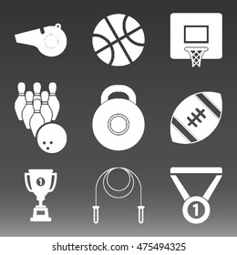 Sport Icons Set Vector Illustration