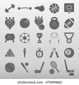 Sport Icons Set Vector Illustration