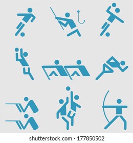 Sport icons set.Vector