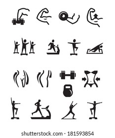 Sport icons. Vector format