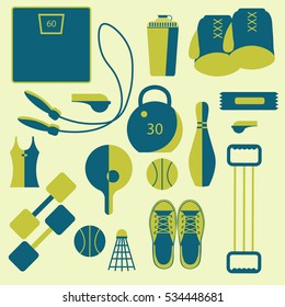 Sport icons. Vector illustration