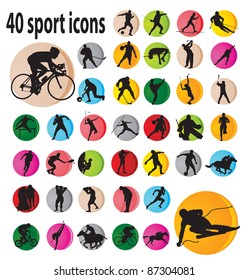 Sport icons. Vector illustration