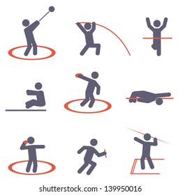 Sport icons. Vector set