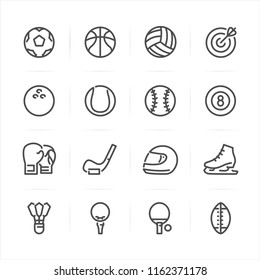 Sport icons with White Background 