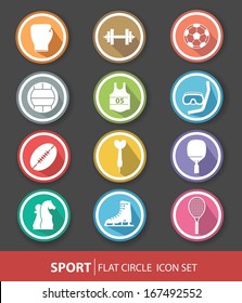 Sport icons,Colorful version,Vector