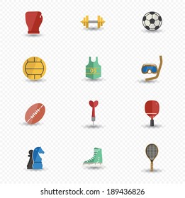 Sport icons,Colorful version,vector