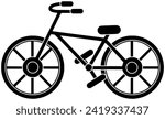 sport illustration bicycle silhouette bike logo helmet icon gear outline road biking ride speed equipment cyclist cycle mountain race shape transportation transport chain vector graphic background